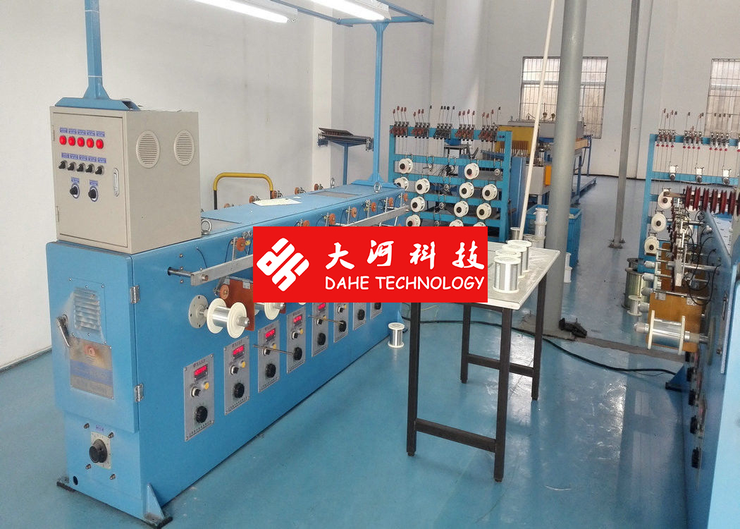 0.03mm - 0.08mm Tiny Wire Annealing Machine 26Kw Take Up Control